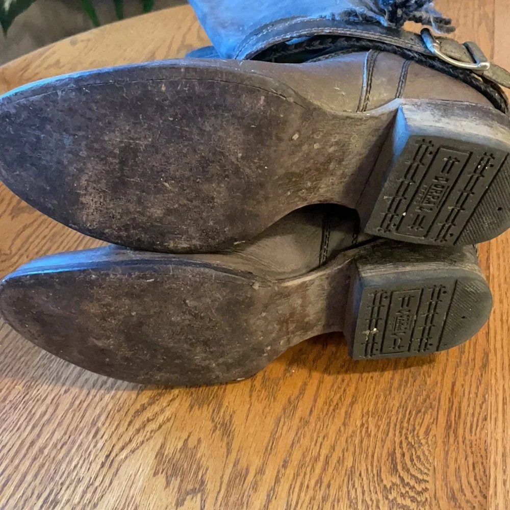 Corral Brown Suede Mid-Calf Heeled Boots - Picture 3 of 8